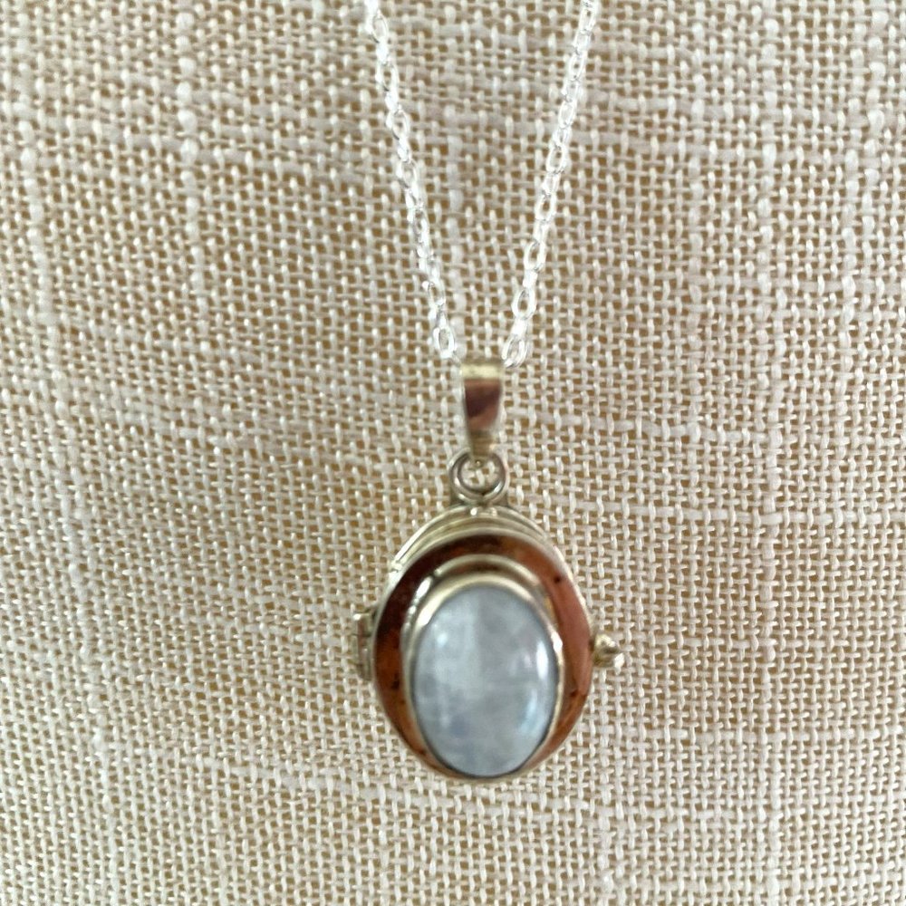 16" Moonstone Poison Pendant - aka Oil Infusion